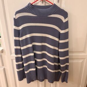 GAP Ribbed Knit Sweater in Soft Blue